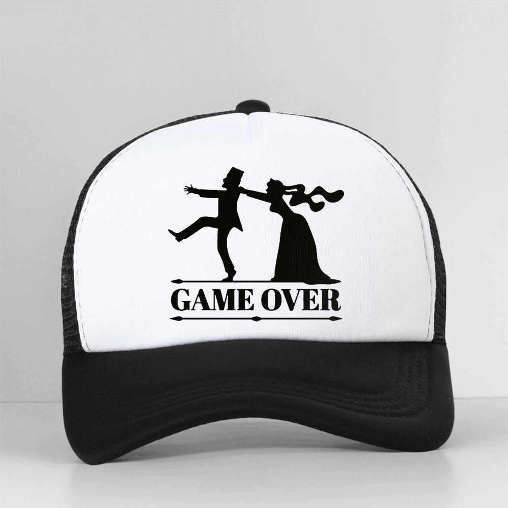 Game Over Bride Groom Bachelor - Trucker Cap Mesh review and price