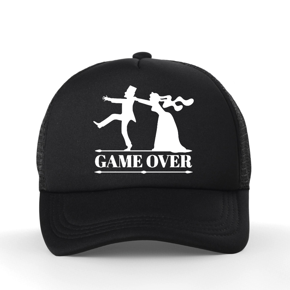 Game Over Bride Groom Bachelor - Trucker Cap Mesh review and price