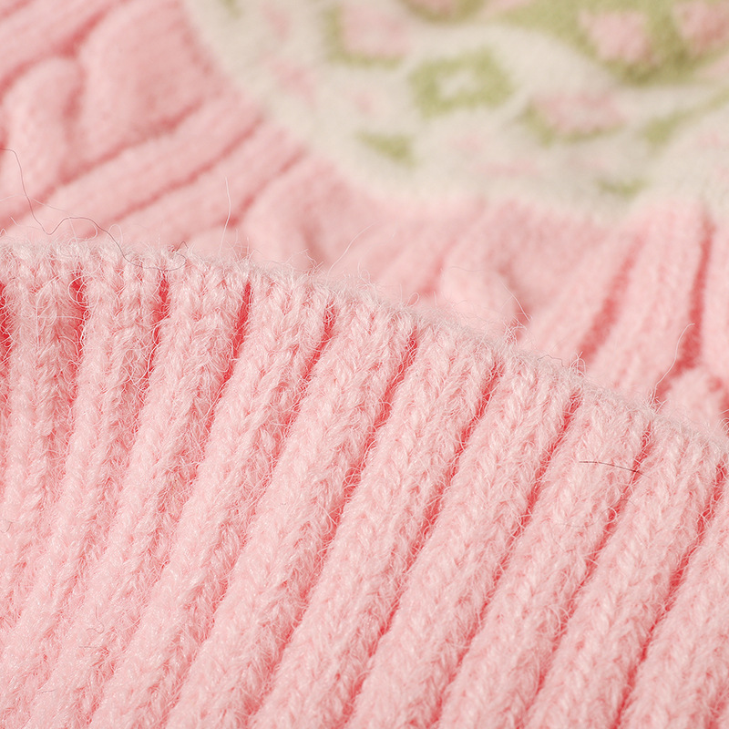 Double Lined Fair Isle Cable K - Beanie Cuffed Knit review and price